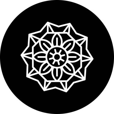 mandala tasarımı, web basit illüstrasyonu