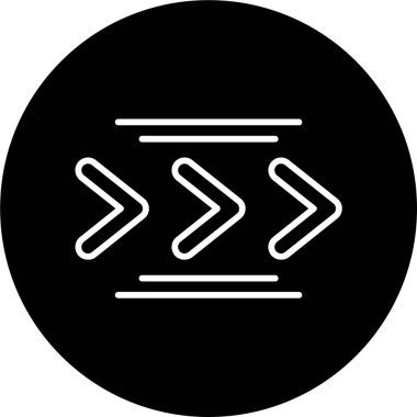 Basit oklar. Web simgesi illüstrasyonu