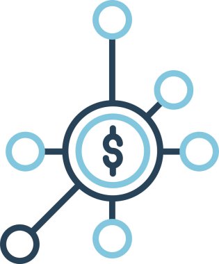 Basit çeşitlendirme düz vektör simgesi