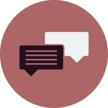 Sohbet mesajı vektör illüstrasyonu