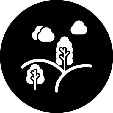 Çevresel ekoloji ikonu vektör illüstrasyonu 