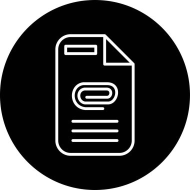 belge simgesi, vektör illüstrasyonu basit tasarım