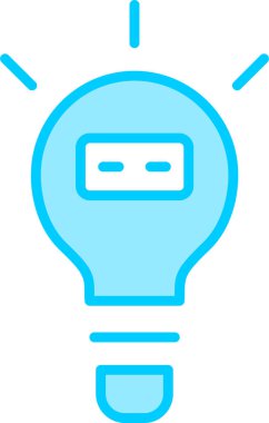 Ampul. Web simgesi basit illüstrasyon 