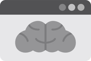 Ağ. Web simgesi basit illüstrasyon