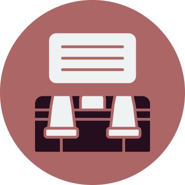 Basit simgeyi karşılama vektör illüstrasyonu