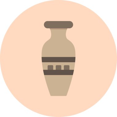 Vazo. Web simgesi basit illüstrasyon