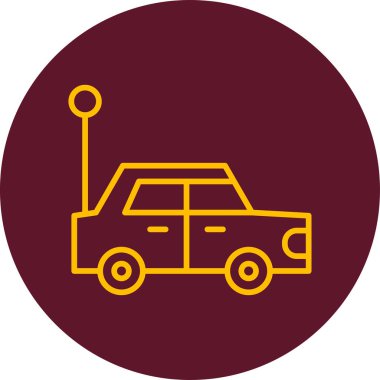 - Araba. Web simgesi basit illüstrasyon