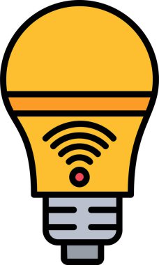 Akıllı Işık simgesi vektör çizimi