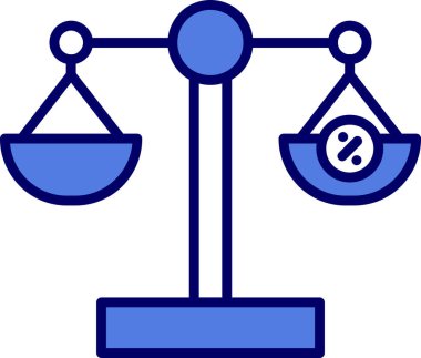 Denge. Web simgesi basit illüstrasyon 