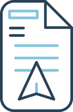 kişisel ve ticari kullanım için dosya vektör simgesi simgesi vektör çizimi..