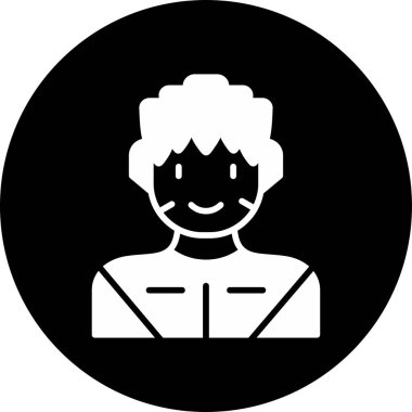 Süper kahraman ağ simgesi, vektör illüstrasyonu