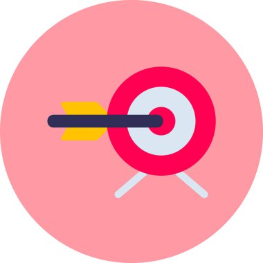 Basit hedef vektör illüstrasyonu