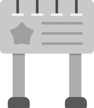 reklam panosu simgesi, vektör illüstrasyonu basit tasarım