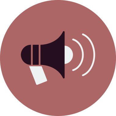 Basit duyuru vektörü düz illüstrasyon