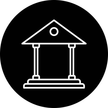 Banka web simgesi basit illüstrasyon 