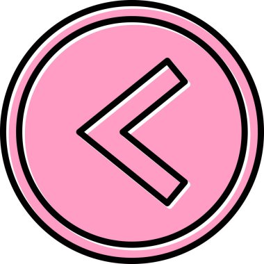 Sembol simgesinden küçük, vektör illüstrasyonu basit tasarım