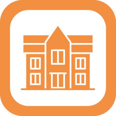 Malikane. Web simgesi basit illüstrasyon