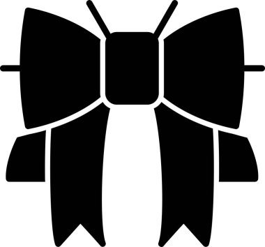 Kurdele yayı. Web simgesi basit illüstrasyon