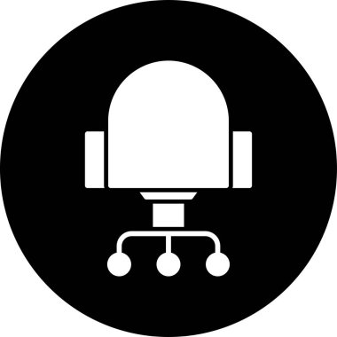 Koltuk ikonu vektörü. ince çizgi işareti