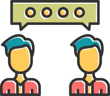 İlişki web simgesi vektör illüstrasyonu