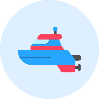 tekne gemisi deniz ikonu vektör çizimi