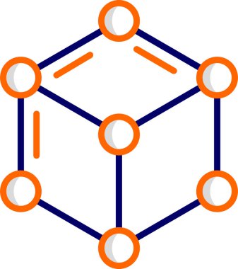 Ağ basit simgesinin vektör illüstrasyonu