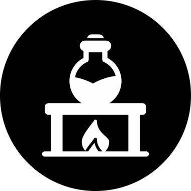 Kimyasal reaksiyonun basit vektör tasarımı