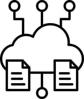 Büyük veriler için büyük soyut vektör simgesi, çevrimiçi uygulamalar için biçimlendirilmiş.