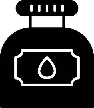 Mürekkep. Web simgesi basit illüstrasyon