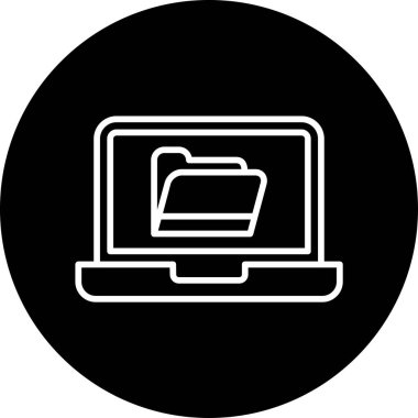 Bilgisayar. Web simgesi basit illüstrasyon