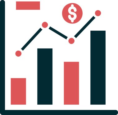 Ticaret şeması. Web simgesi basit illüstrasyon