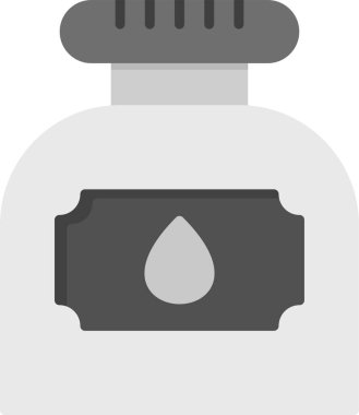 Mürekkep. Web simgesi basit illüstrasyon