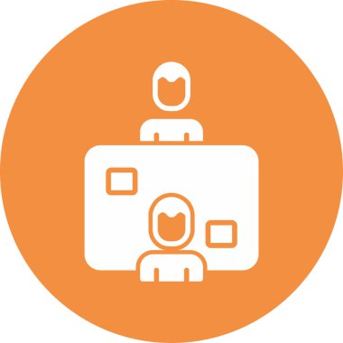 Tartışmalı simge vektör çizimi tasarımı