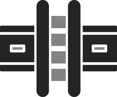 Yol simgesi vektör illüstrasyonu 