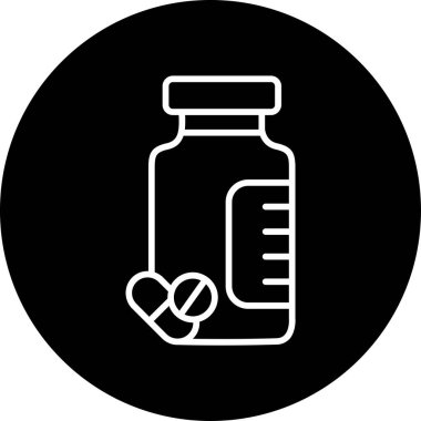 uyuşturucu ve hap ikonu vektör illüstrasyonu