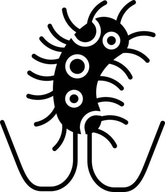 salmonella. Web simgesi basit illüstrasyon 