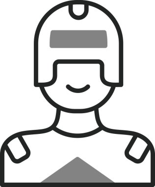 Süper kahraman ağ simgesi, vektör illüstrasyonu