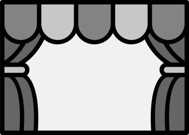 sahne web simge vektör çizim