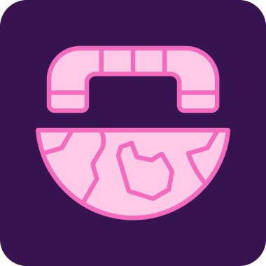 Dünya çapında modern simgenin vektör illüstrasyonu