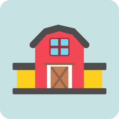 House vektör düz simgesi