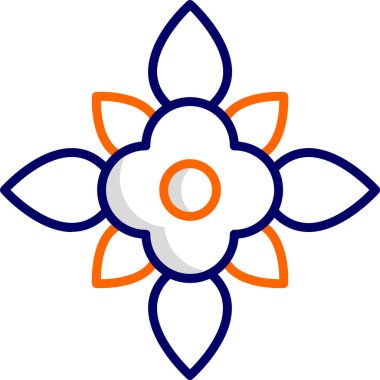 Süt otu çiçeği. Web simgesi basit illüstrasyon