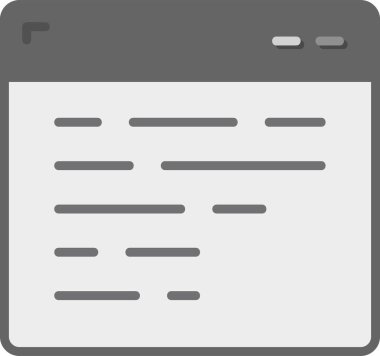 Web sitesi simgesi, vektör illüstrasyonu basit tasarım