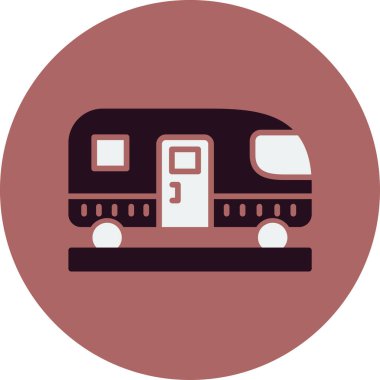 Mermi tren simgesi vektör illüstrasyonu 