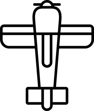 Uçak. Web simgesi basit illüstrasyon