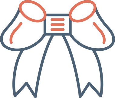 Kurdele yayı. Web simgesi basit illüstrasyon