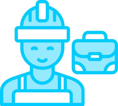 Mühendis. Web simgesi basit illüstrasyon