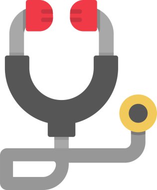 tıbbi steteskop vektör illüstrasyonu 