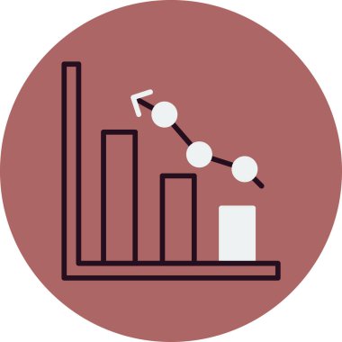 Pazar analiz simgesi vektör illüstrasyonu