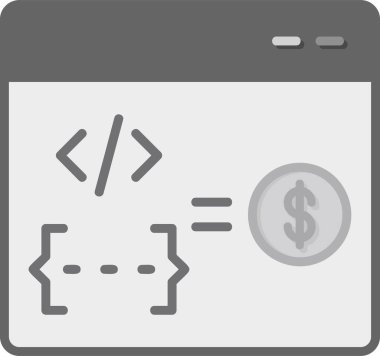  Gelir. Web simgesi basit illüstrasyon