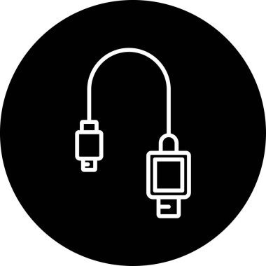 usb simgesi işaret vektör illüstrasyonu